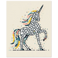 Affiche Vakiart : Licorne Éclatante maquette