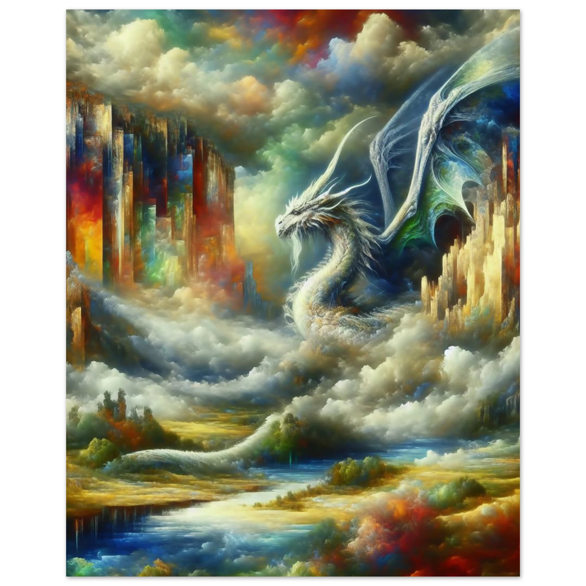 Affiche Dragon Blanc maquette