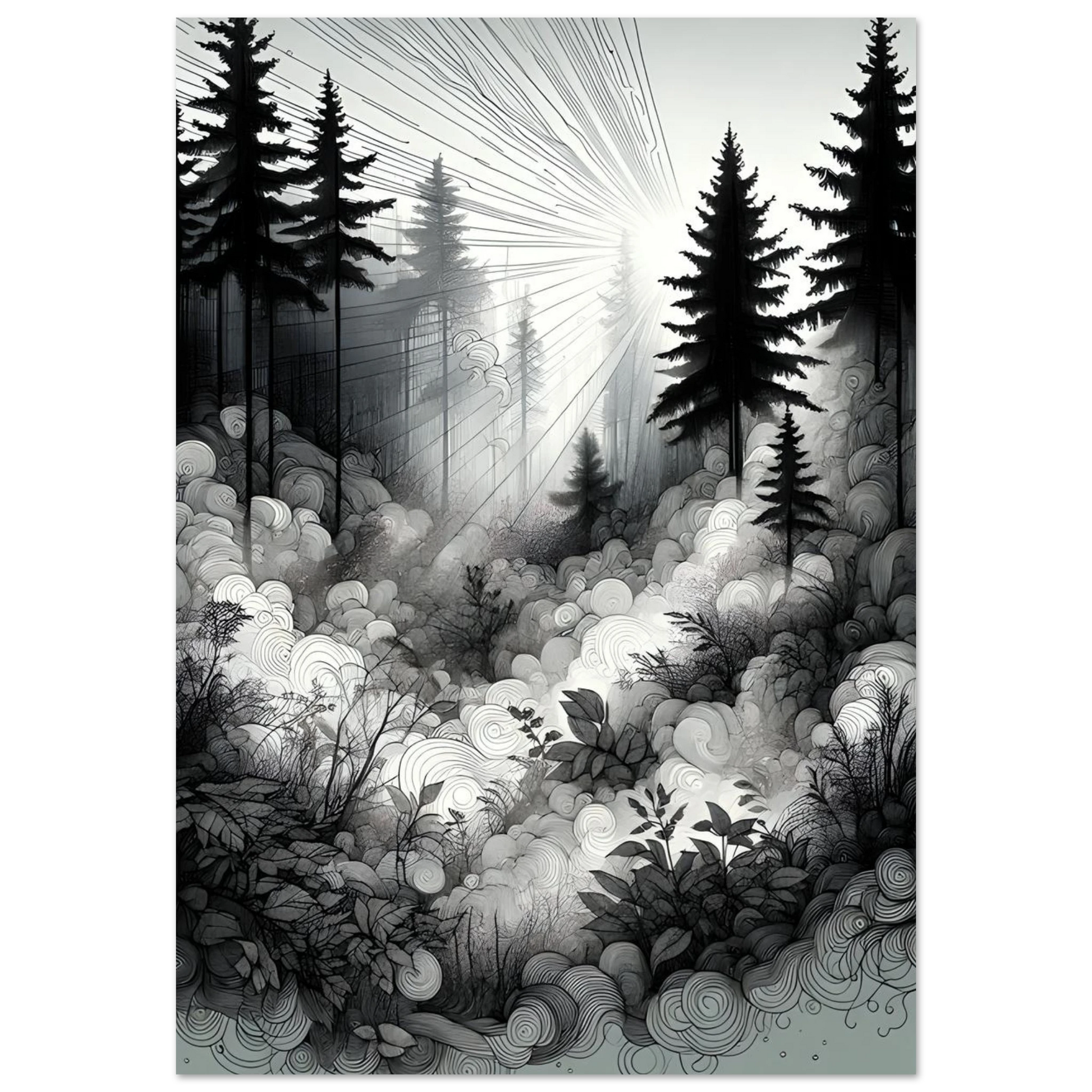 Affiche brume désenchantée