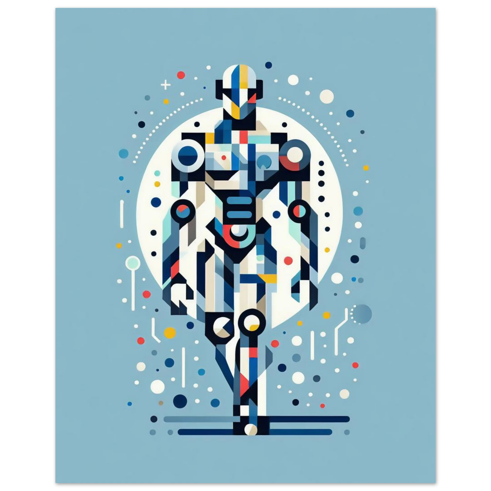 Affiche Vakiart : Éléments Futuristes maquette
