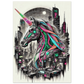 Poster Licorne Futuriste maquette