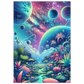 Affiche Vakiart : Jungle Cosmique maquette