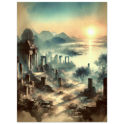 Affiche Ruines Mystiques maquette