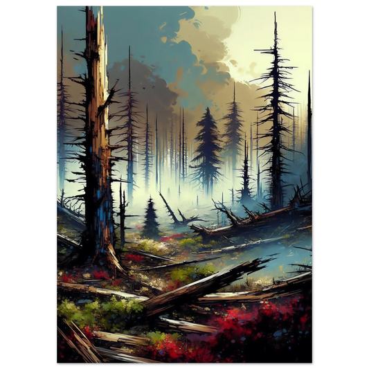 Poster Forêt Post-Apocalyptique