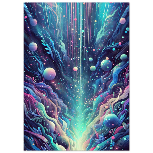 Poster Vakiart : Cosmos Fluo maquette