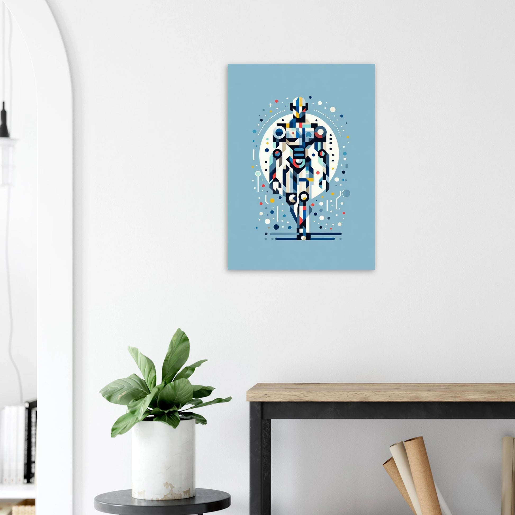 Affiche Vakiart : Éléments Futuristes maquette