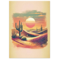 Affiche Vakiart : Crépuscule du Désert maquette