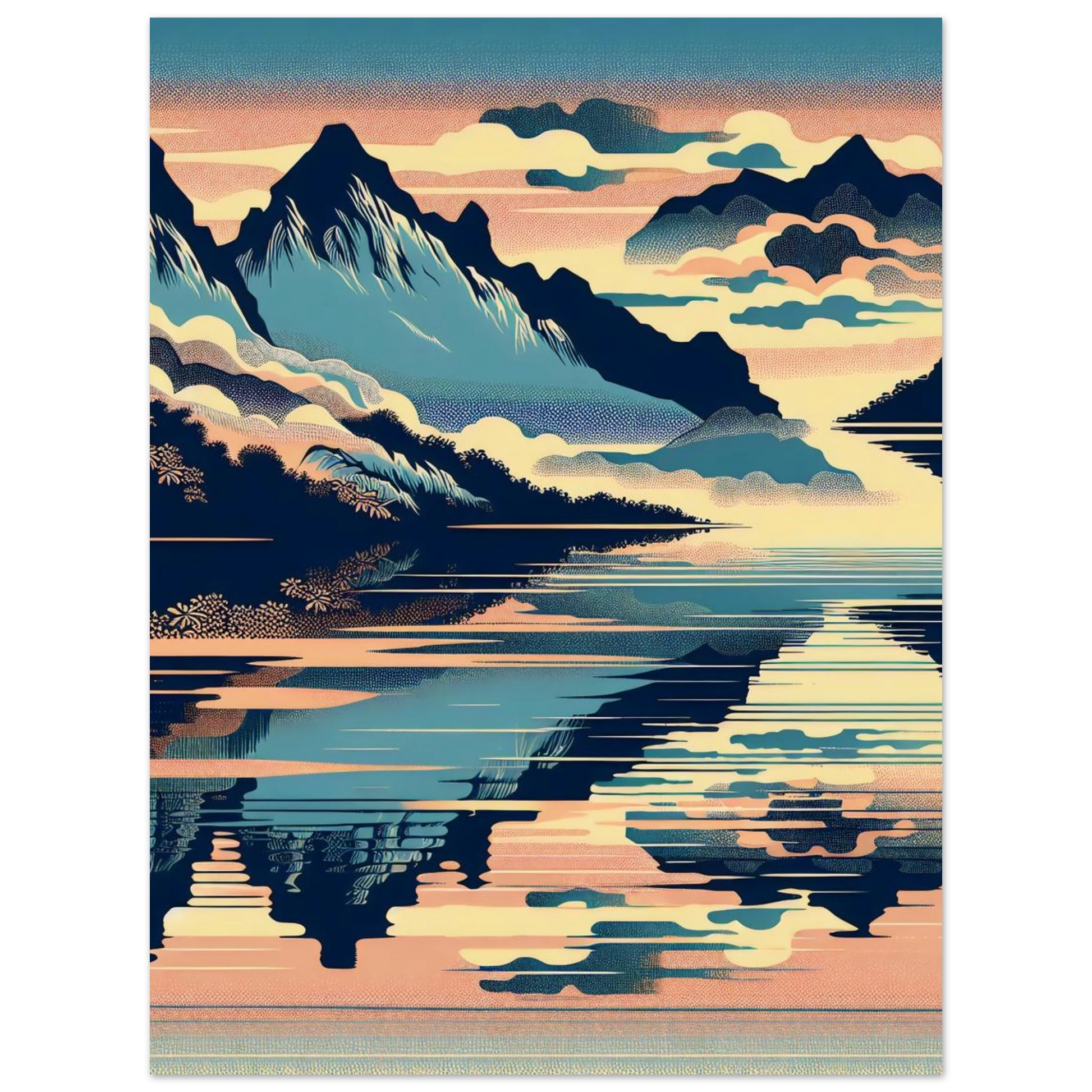 Poster Vakiart : Reflet Himalaya maquette