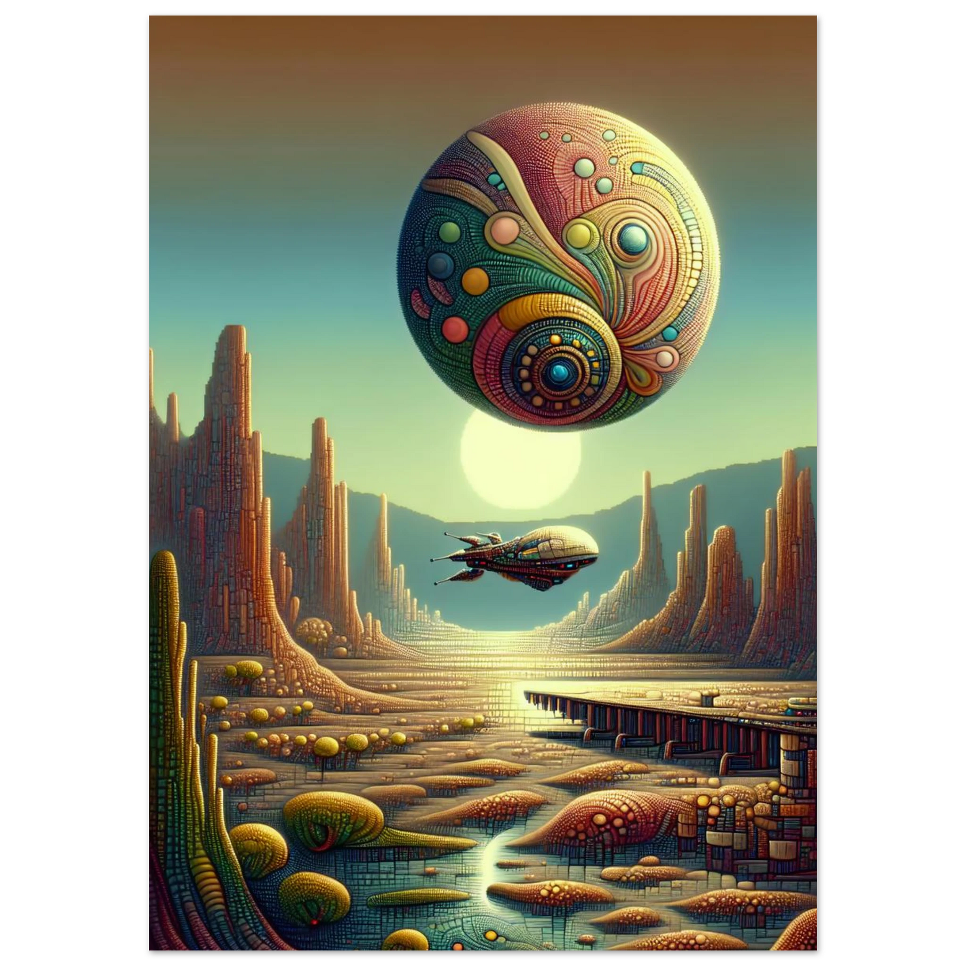 Affiche Vakiart : Rêve Galactique maquette