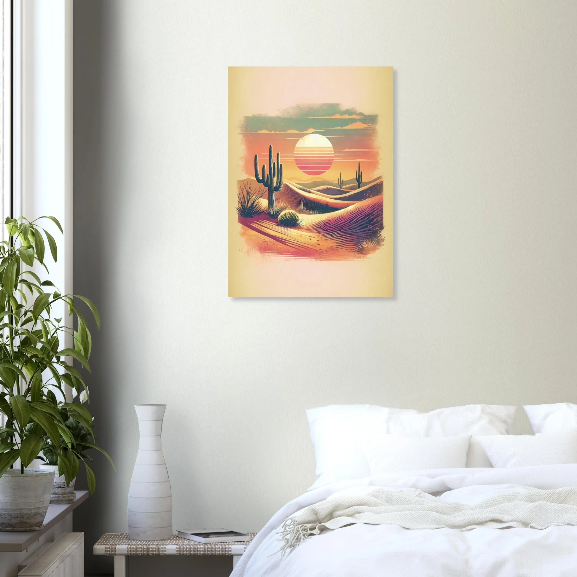Affiche Vakiart : Crépuscule du Désert maquette