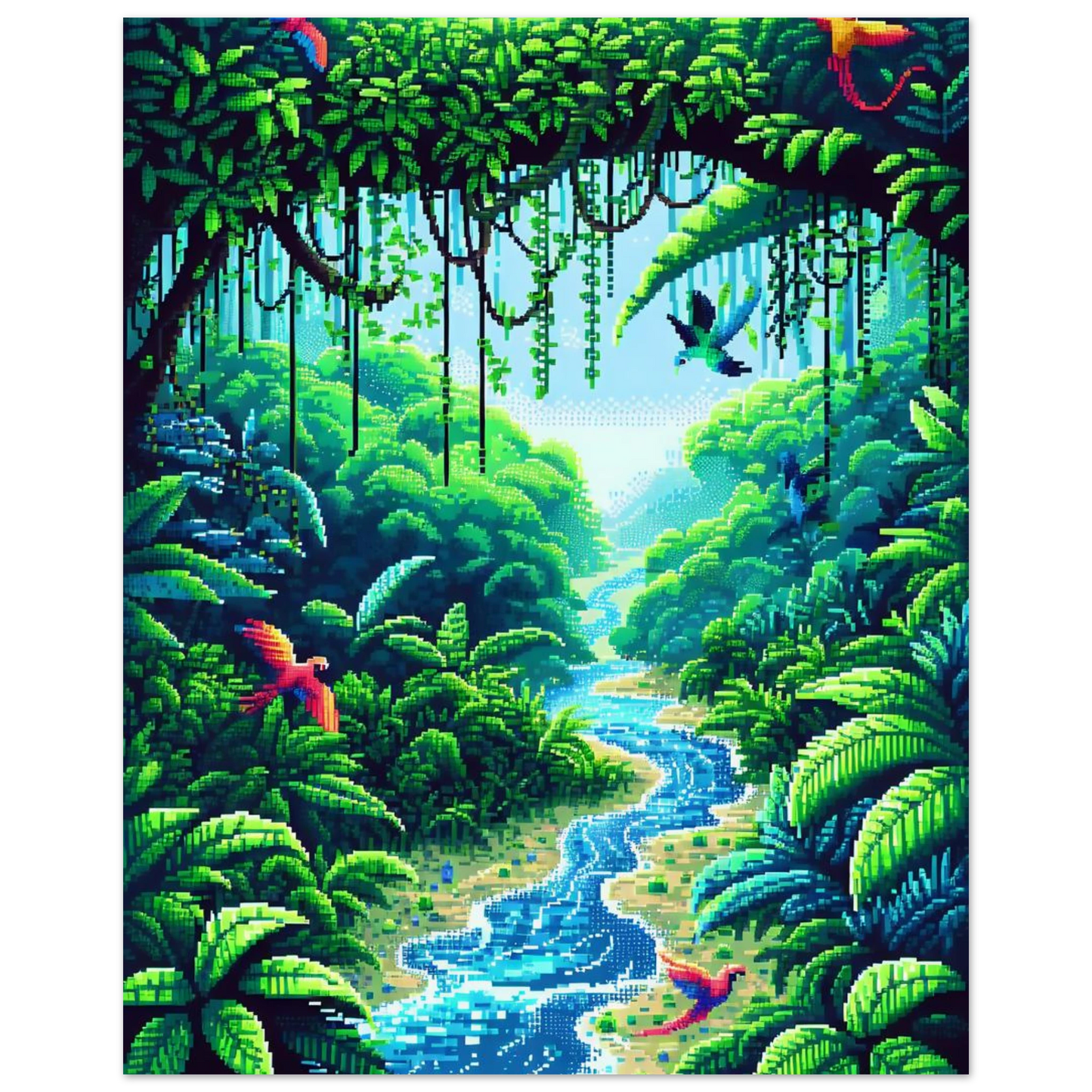 Poster Jungle Éthérée maquette
