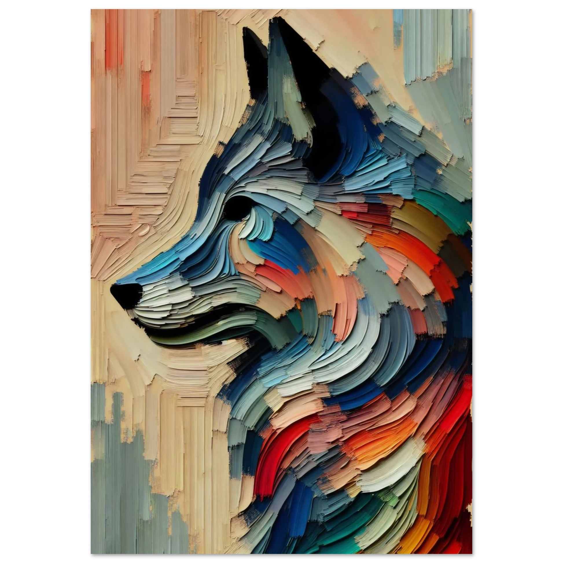 Affiche Vakiart : Loup Éclectique maquette