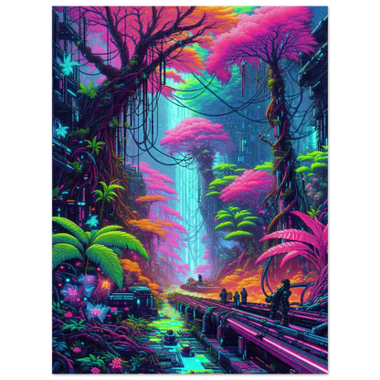 Poster Jungle Synthétique maquette