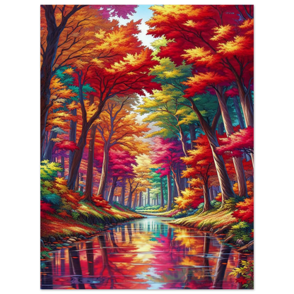 Poster Vakiart : Forêt d'Automne Enchantée maquette