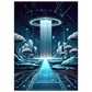 Cascade Futuriste | Poster - Vakiart