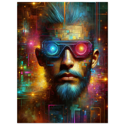 Affiche Vakiart : Visage lumineux maquette