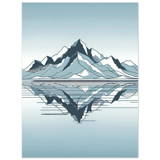 Affiche Vakiart : Reflet Minimal maquette